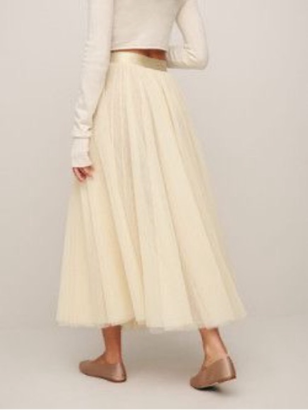 🩰 Lace Tulle Ballerina Tutu Skirt - cream